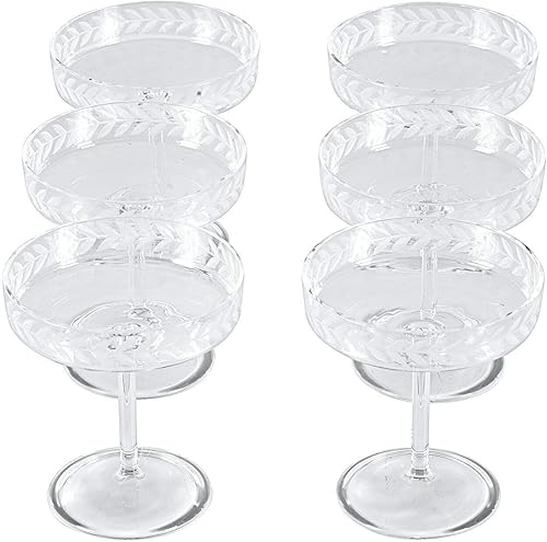 LOBERON Lot de 6 coupes à champagne Macomb, transparent - Nail Gallerys