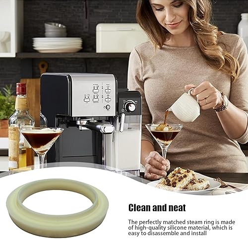 Remplacement du joint de machine à expresso, anneau de vapeur pour machine à expresso | 2 pièces Machine à expresso 54mm joint d'étanchéité en Silicone - Anneau de vapeur d'entretien de machine à expr - Nail Gallerys