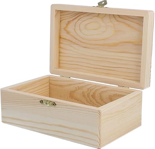 INNSPIRO Boîte en bois de pin massif rectangulaire 15 x 11 x 3,5 cm. - Nail Gallerys