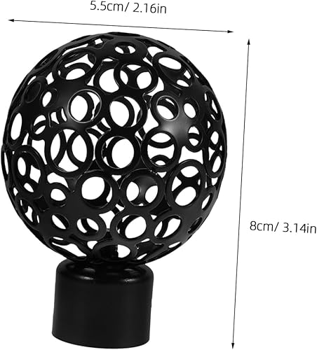 NOLITOY 4 Pièces Tringle à Rideau découpée accesoire bouda Decoration Interieure Supports de Tringle à Rideau tringles à Rideaux en Embouts pour tiges Embouts en métal - Nail Gallerys