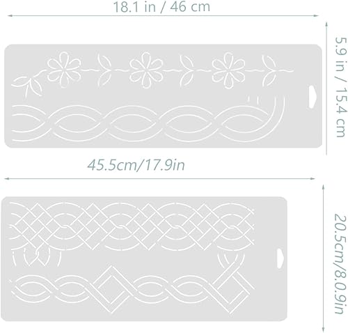 Ciieeo ModèLes De Couture Transparents Pour Courtepointe - Ensemble De 2 PièCes Patron De Quilting Pratique Pour DéButants Et Professionnels MatéRiel En Plastique Durable IdéAl Pour Projets De Broderi - Nail Gallerys