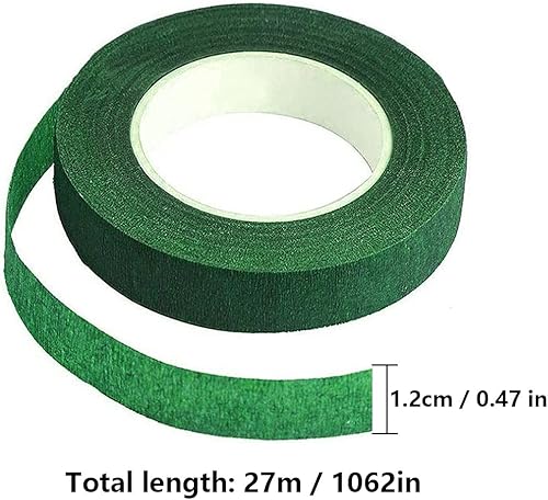 LIUJZZJ Ruban Fleuriste 2 Rouleaux Ruban De Bouquet pour Les Ruban Adhésif pour Fleuriste pour Corsages Bouquets Fleurs - Nail Gallerys