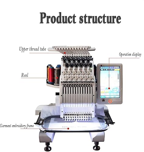 XDLYWUZIQ Machine à Coudre Et à Broder Informatisée, Machine à Coudre Professionnelle, Machine à Aiguille/Ligne/Tête Unique, Grande Zone De Broderie 20 X 30 Cm Et Vitesse De 1 000 TR/Min - Nail Gallerys