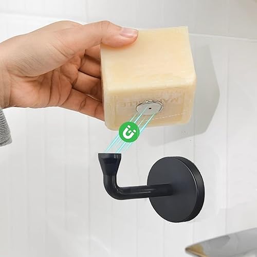 Porte-savon magnétique – Porte-savon mural magnétique, sans perçage, aimant amovible pour douche, baignoire, évier et salle de bain - Nail Gallerys