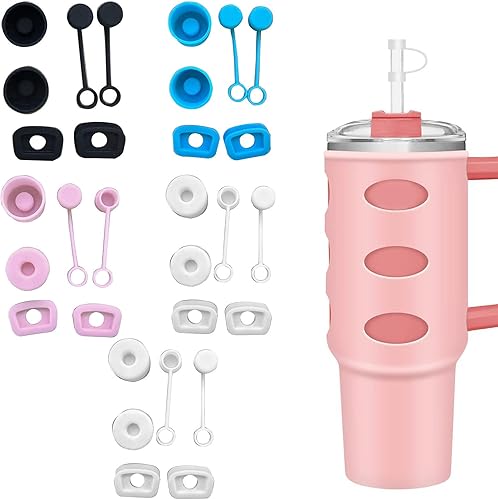 Lot de 6 bouchons en silicone pour tasse Stanley-Cup - Anti-fuite - Accessoire pour tasse - Nail Gallerys