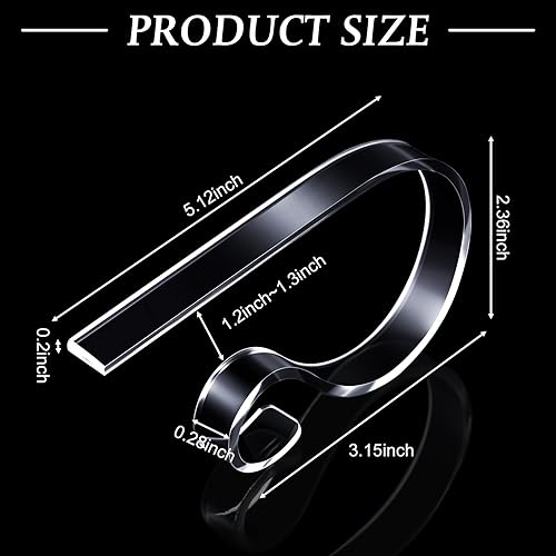 Jetec 8 Pièces Crochets de Support de Bas de Noël en Acrylique Clips de Bas de Noël Crochets de Cintres de Stockage pour Manteau Cheminée - Nail Gallerys