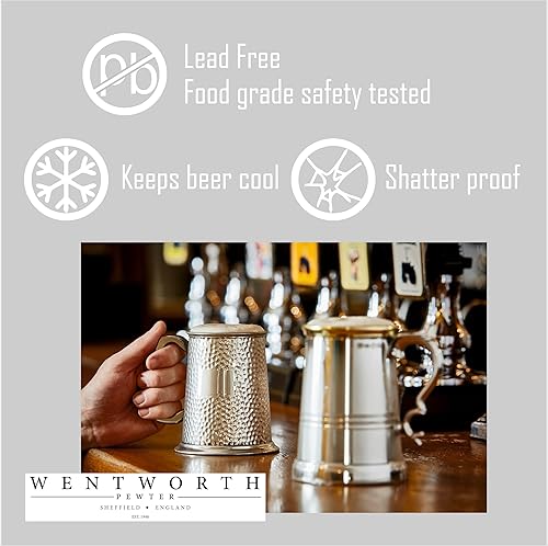 Wentworth Pewter - Gobelet à calice médiéval en étain pour boire et griller. - Nail Gallerys