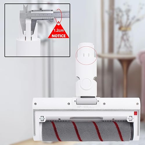 Geoviizon électrique Brosse tête Compatible avec Dreame V8 V9 V9B V9P V10 XR T10 Aspirateur Brosse Douce Accessoires(Remarque : Uniquement pour Une Large Distance d'aiguille Conductrice de 12 mm) - Nail Gallerys