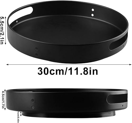 Doafoce Plateau Tournant Epices Rangement Epices Cuisine Etagere à Épices Rotative pour Organisateur Cuisine pour Cuisine, Salle de Bain, Chambre 30 x 30×5CM - Nail Gallerys