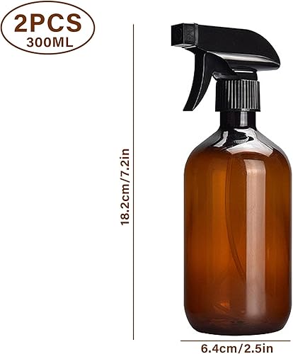 2 Pièces Flacons Pulvérisateur Vide,300ml,Vaporisateur Plante, Vaporisateur Bouteilles en Plastique,Réutilisable,Vaporisateur Pompe en Conteneur de Bouteille,pour Coiffeur,Plantes,Ménage - Nail Gallerys