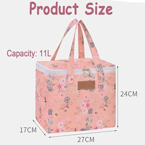 Morbuy Sac Isotherme Repas, Glaciere Souple Isotherme Grandes 11L, Réutilisable Lunch Bag, Sac Isotherme Pliable, Sac Repas pour Camping,Travail, École (11L,Beignet) - Nail Gallerys