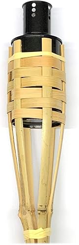 Moritz Lot de 5 torches en bambou Deluxe 90 cm standard naturel + 3 x 1000 ml d'huile pour lampe de jardin Décoration de jardin Lampe à huile - Nail Gallerys