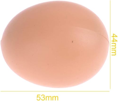 Molinter Oeufs Artificiels Plastique Fake Oeuf pour Poules Poules Couche Coop Shachure Simulation Alimentaire DIY 5pcs - Nail Gallerys