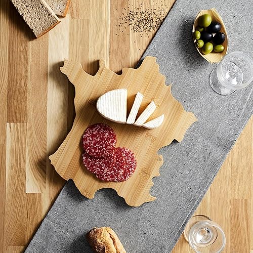 Linnea Planche en Bois en Bambou Douce France Forme Pays de la France Marron - Nail Gallerys