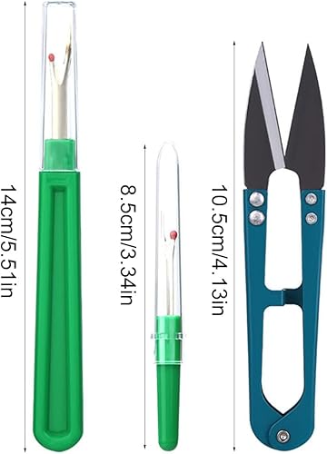 SUJEBKC Coupe Fil Couture,de Couture 4 pièces Découseur Coupe-Fil Seam Ripper de Couture Coupeur Outil de Coupe Grand et Petit Fil de Couture, pour Couture, travaux manuels, travaux manuels - Nail Gallerys