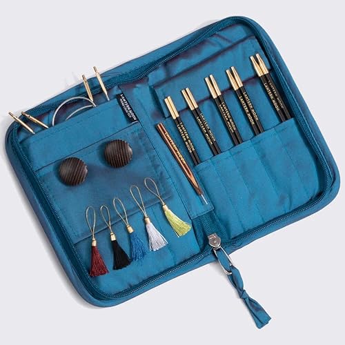 Lantern Moon Interchangeable Aiguille Ensemble, Bois Ébène, Natural, 13cm - Nail Gallerys