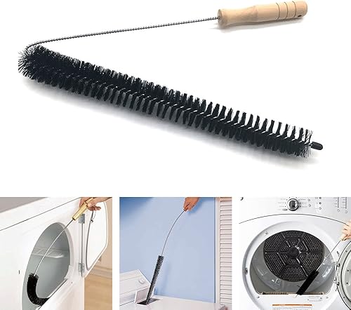 Brosse de nettoyage pour radiateur, 72 cm de long, brosse de nettoyage pliable pour sèche-linge, pelucheuse, bobine de réfrigérateur Brus-h avec poignée en bois, outil de nettoyage pour machine à - Nail Gallerys