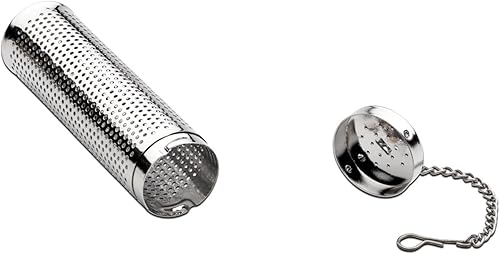 Weis 14509 Boule à Thé Cylindre Acier Inoxydable Argent 2,5 x 2,5 x 9 cm - Nail Gallerys