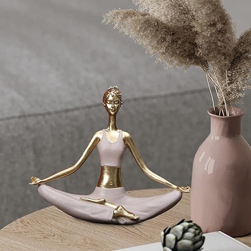 Sharplace Statue de Yoga Sculpture de Yoga Décorative Femmes Statue de Pose de Yoga Statue de Dame de Yoga pour Bureau Salon Chambre à Coucher à Collectionner, styler un - Nail Gallerys