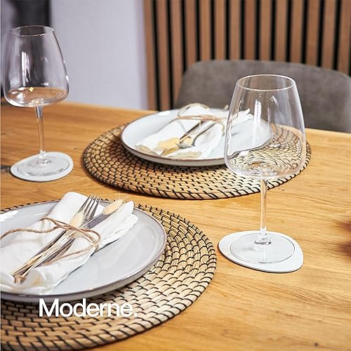 Design Hambourg Dessous de Verre en Métal| Dessous de Verre Design de Haute Qualité | Dessous de Verre pour Boissons | Dessous de Verre | 4 Pièces Forme Organique Greige - Nail Gallerys