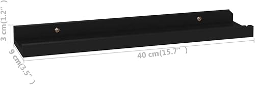 vidaXL 2X Etagères Murales Etagères Suspendues Etagères Flottantes Salon Salle de Séjour Chambre à Coucher Maison Intérieur Chêne Sonoma 80x9x3 cm - Nail Gallerys