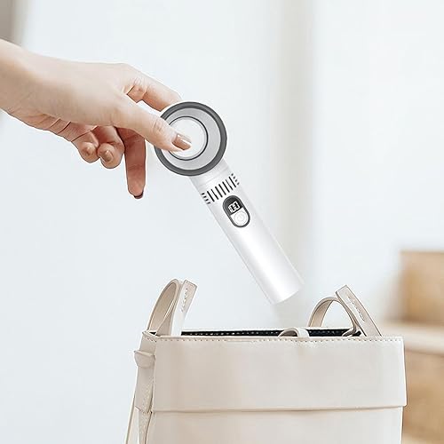 Ventilateur De Table Sans Pale,Ventilateur De Bureau Personnel Portable - Écran Digital 5 Vitesses Réglables, Commandes Tactiles Silencieux Pour Chambre Cuisine Salon Circulation D'air Rafraîchissante - Nail Gallerys