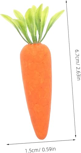 CORHAD Décoration De Pâques 12 Pièces Fausses Carottes Réalistes Jouets Végétaux Légers en Mousse PVC pour Enfants pour Décoration Intérieure De Ferme - Nail Gallerys