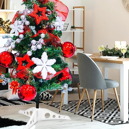 BESPORTBLE Support pour Tourner Les Arbres Support Darbre De Noël pour Arbres Artificiels Pied d'arbre Artificiel Pied d'arbre De Noël Câbles Faire Tourner Boîte d'arbre Plastique Universel - Nail Gallerys