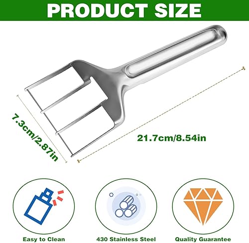 Coupe-pastèque en acier inoxydable 430 Outil de coupe de mangue Coupe fruits Outil de coupe de melon Gadget de cuisine portable et pratique pour la maison, la fête, camping - Nail Gallerys