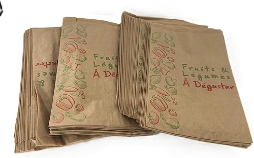 Emballage garrigou 1000 sacs primeur fruits et légumes papier kraft alimentaire 2kg 200x310+60 m/m - Nail Gallerys