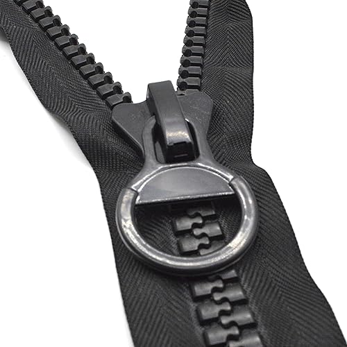 CHAVALLYS - 50 cm - #20 Grosse Large Maille 14mm - Fermeture Éclair Injectée Zip à Glissière Séparable Noir, pour Tente, Trousse, Doudoune, Manteau, Veste, Sac - Nail Gallerys