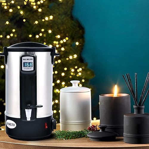 Fondoir à Cire Pour La Fabrication De Bougies, Grand Pot De Fusion De Cire De 20 L/30 L/35 L Avec Bec Verseur à Noyau Chauffant Et Affichage NuméRique, Pour Les Entreprises Ou L'Artisanat,35L - Nail Gallerys