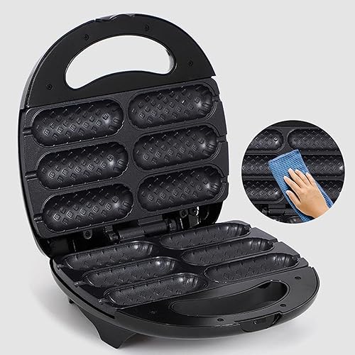 Colcolo Corn Dog Maker Saucisse Grill Machine DIY faire 6 hot-dogs Home Sausage Four Cuisine antiadhésive Baker BBQ Gift Gift Hot Dogs - Nail Gallerys