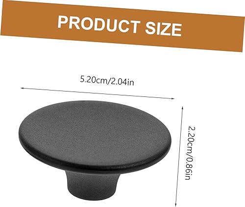 MAGICLULU 3 Ensembles Chapeau Haut De Forme Poêle Batterie De Cuisine Boutons Pot Batterie Cuisine Couvercle Casserole Poignée Du Couvercle De La Casserole Black Bakélite 4 Pièces * 3 - Nail Gallerys