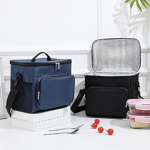 Générique Repas 30×20 CM, Sac Lunch Box isotherme, Isotherme repas Bureau, sac lunch Portable Voyage Pique-nique (Bleu) - Nail Gallerys