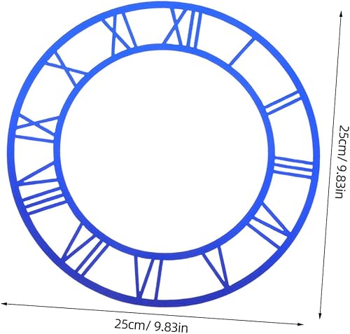 HEALLILY Lot de 2 autocollants minimalistes avec chiffres romains - Finition miroir - Pour décoration de salon, cuisine, bureau - Nail Gallerys