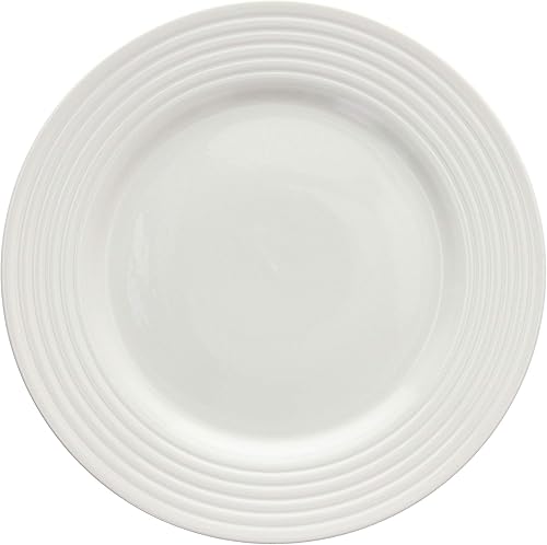 Tognana Rings, Service de vaisselle pour 6 personnes, 18 pièces, porcelaine blanche - Nail Gallerys