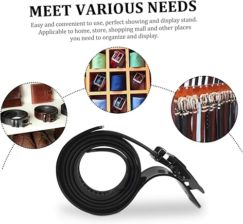 VOSAREA Présentoir À Ceintures en Acrylique pour Centres Commerciaux Et Magasins - Noir - Nail Gallerys