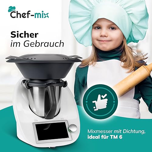 Chef-Mix Couteau TM6 Remplacement pour Couteau Thermоmix TM6 - Lame Thermоmix TM6 en inoxydable SUS420 - Couteau TM6 Thermоmix Accessoires Thermоmix Vorwerk Couteaux Thermоmix TM6 / Bimby Couteaux TM6 - Nail Gallerys