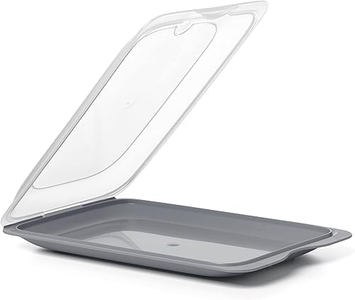 TATAY Boîtes a Charcuterie Fresh | Ensemble de 3 Standard | Boite Jambon Conservation Frigo, Empilable | Passe au Congélateur, Micro-ondes et Lave-vaisselles | Sans BPA, 17x3,2x25,2cm, Couleur Gris - Nail Gallerys