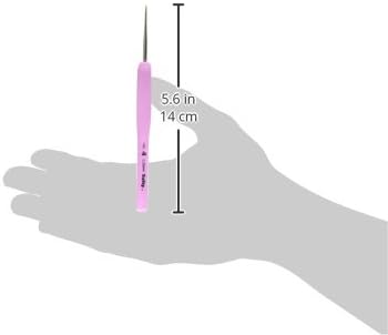 Tulip - n ° 4 Etimo Rose Steel Soft Grip (1,25 mm) Crochet Crochet - 1 unité - Nail Gallerys