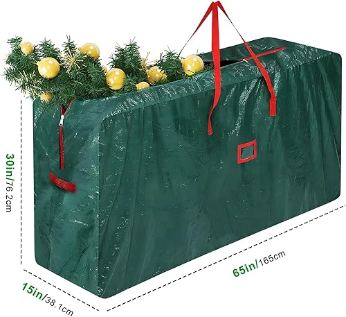 UieaMsio Grand sac de rangement, imperméable, pour sapin de Noël, pour meubles de terrasse, taille XXL, 165 x 76 x 38 cm, vert, vert, Grand sac de rangement - Nail Gallerys