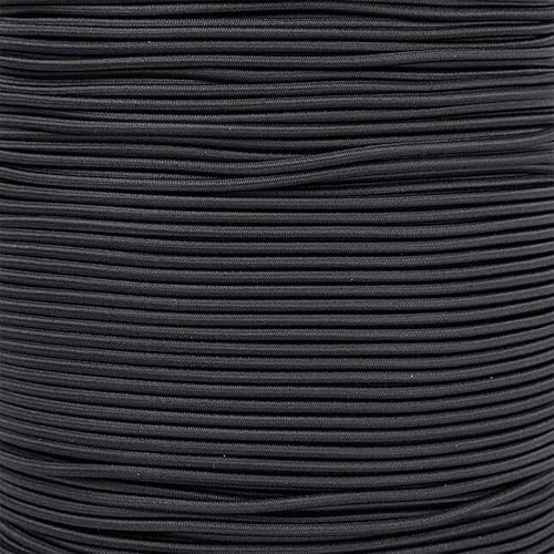 WedDecor Cordon élastique Rond de 2,5 mm, pour la Couture, Bande élastique de Masque, Bricolage tressé Doux, Couture, Fabrication de vêtements, Cordon élastique, Noir 1 mètre - Nail Gallerys