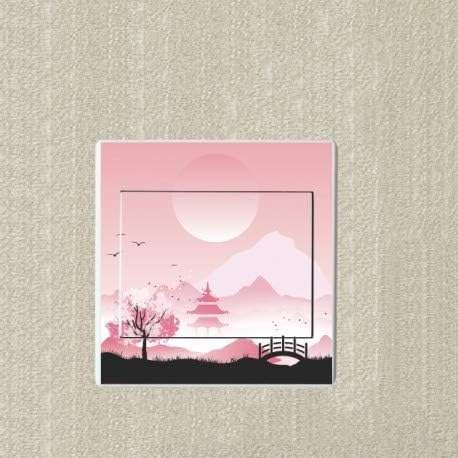 Paysage japonais sticker autocollant interrupteur - Nail Gallerys