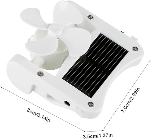 Ventilateur Solaire Portatif de Chapeau Mini solaire ventilateur blanc pour Baseball Randonnées escalade Camping Extérieur solaire ou USB Ventilateur à pince - Nail Gallerys