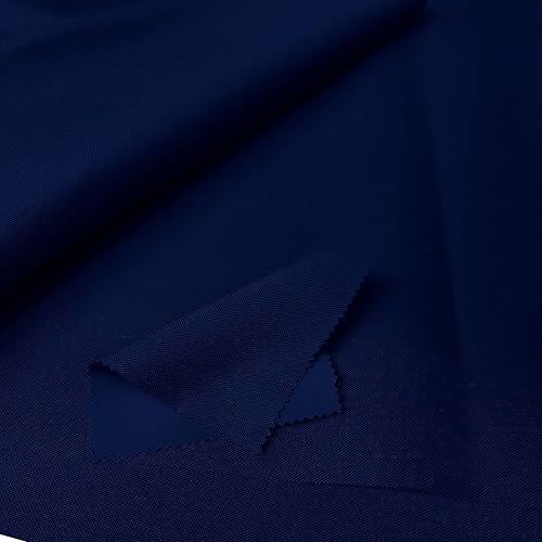 Tissu d'ameublement extérieur imperméable - Polyester enduit de PVC 600D - 148 cm de large - Matériau résistant pour camping-car, chaise de jardin - vendu au mètre (bleu marine) - Nail Gallerys