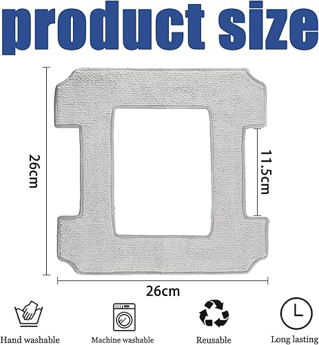 Lot de 8 tampons de nettoyage pour robot nettoyeur de vitres Ecovacs Winbot W1 / W1 Pro, chiffons de nettoyage pour robots de nettoyage de fenêtres Ecovacs Winbot, chiffons de nettoyage en microfibre - Nail Gallerys