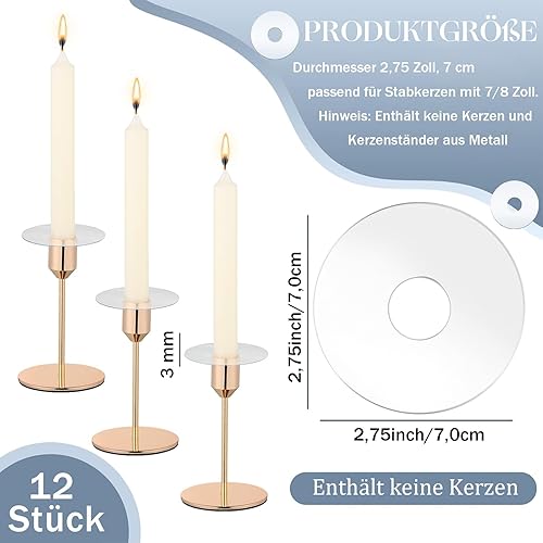 Ovaletta Lot de 12 bougies de Noël - Nail Gallerys