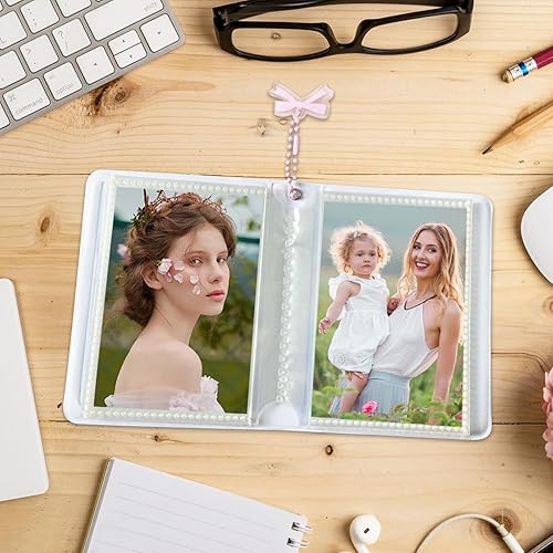 Album de classeur de cartes photo, classeur de cartes photo | Heart Hollow Photocard Manches 40 Poches - Album photo étanche à la mode pour collectionner des photos d'idoles - Nail Gallerys