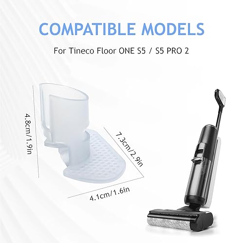 DianSung Pièces de rechange pour déflecteur de seau d'eaux usées pour Tineco Floor ONE S5 /S5 Pro 2 aspirateur sec et humide, outils de nettoyage de déflecteur de tasse à saleté - Nail Gallerys